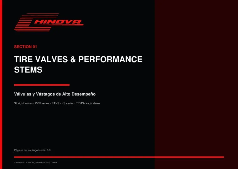 Portada Valvulas de Neumaticos y Vastagos Performance