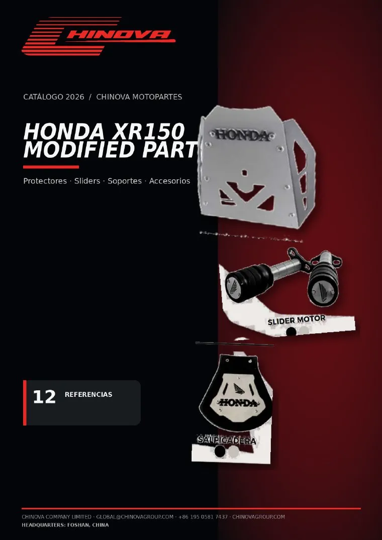 Portada Piezas Modificadas XR150 2026