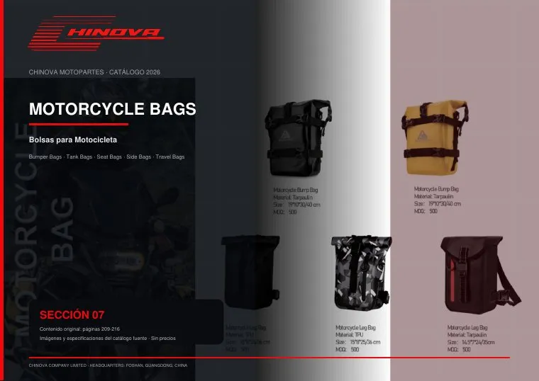 Portada Bolsas para Motocicleta