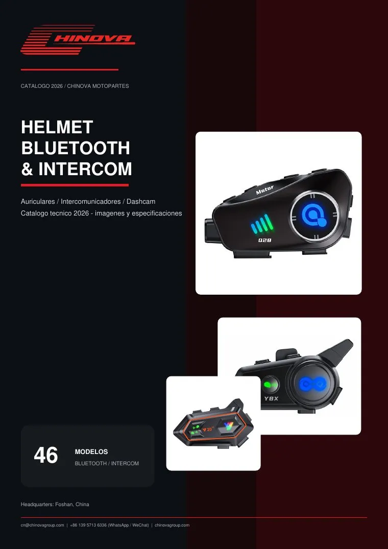 Portada Bluetooth para Cascos 2026