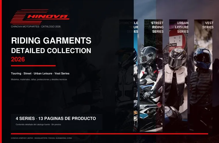 Portada Ropa Motociclista Detallada 2026 Versión Internacional