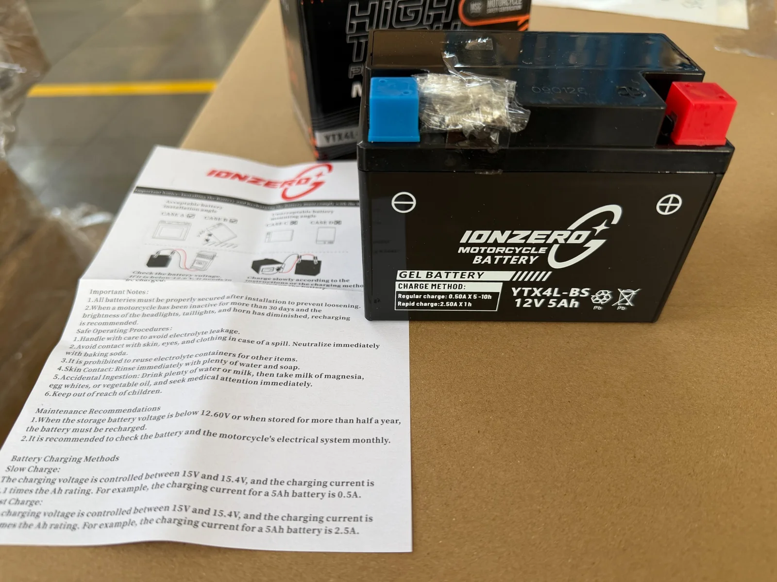 Batería IONZERO G para motocicleta