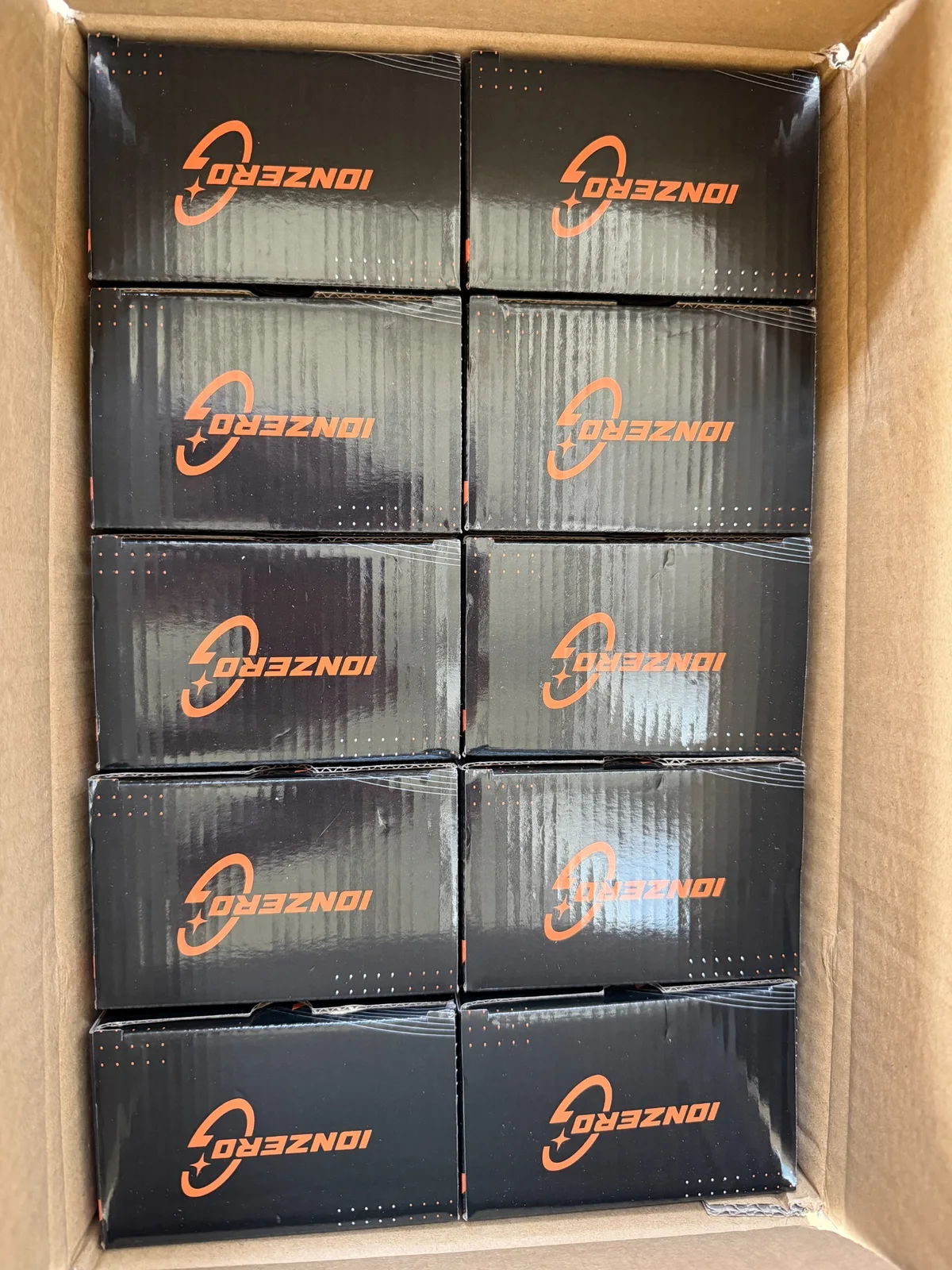 Mercancía IONZERO G empacada