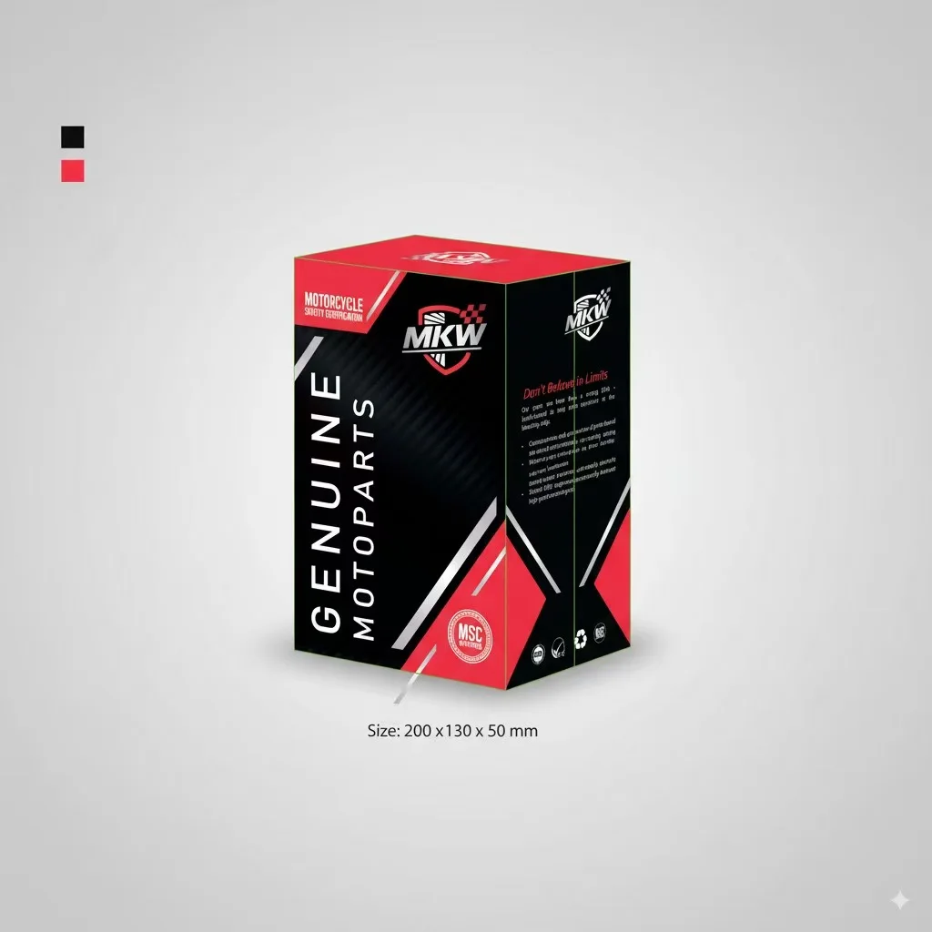 Diseño de empaque NKW Genuine Motoparts